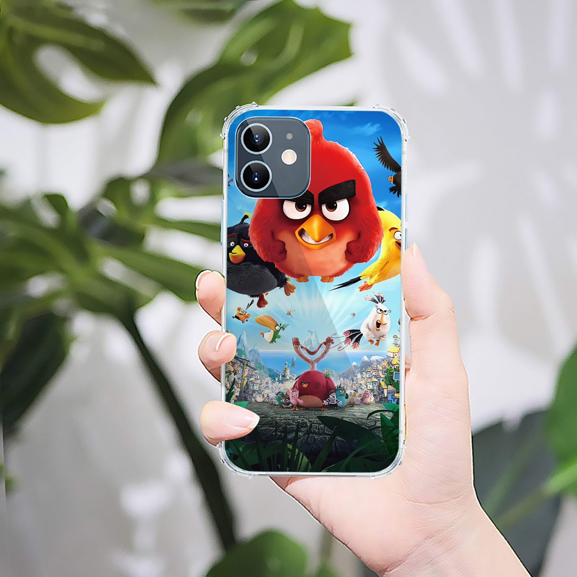 （画像用） Angry Birds アングリーバード 【iPhone 12シリーズ対応】透明スマホケース（クリアソフトケース）